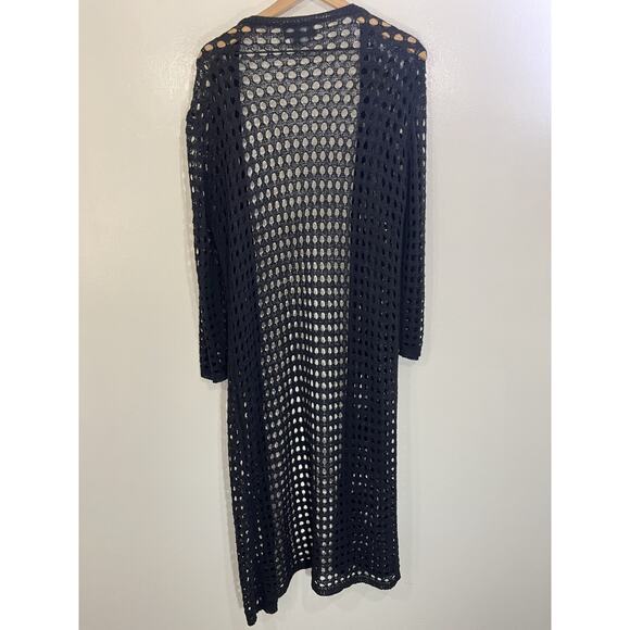 Scandi Minimalist Duster Cardigan One Size Quiet Luxury Preppy Old Money Witchy - Picture 2 of 13